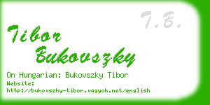 tibor bukovszky business card
